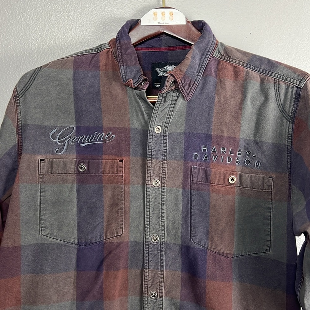 Harley-Davidson Plaid heavy cotton shirt - size XL